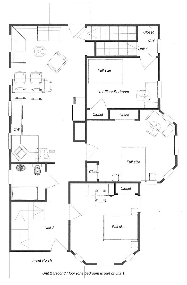 Second Floor Plan - 6 Warner St #2