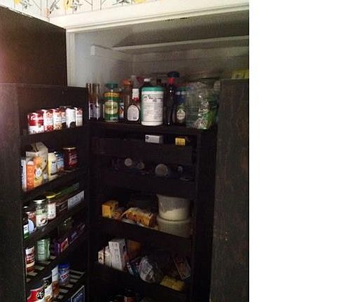 Built in pantry in kitchen