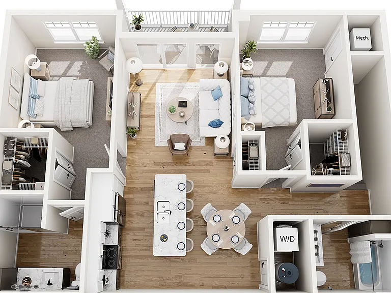 Floor Plan 2D | Seasons at Spring Street | Apartments in Mount Pleasant, WI Floor Plan 2D | Seasons at Spring Street | Apartments in Mount Pleasant, WI