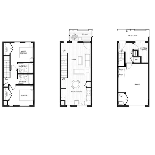 Floor plan Townhomes C D