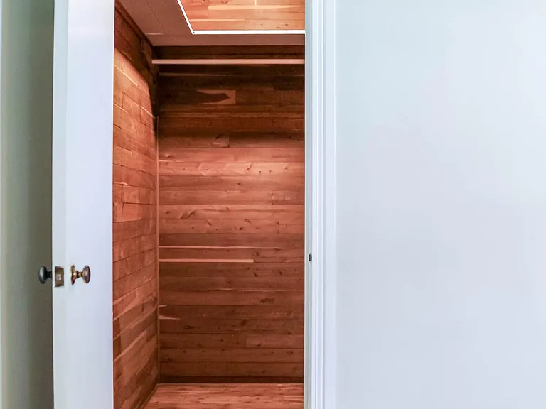 walk in cedar lined closet