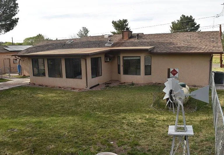 Portion of back yard.