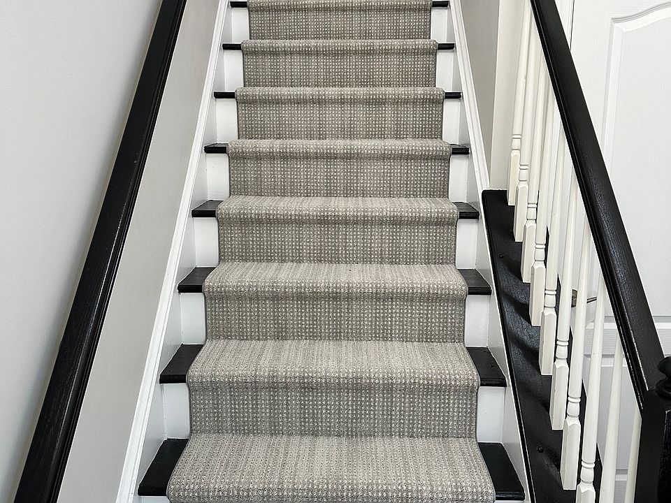 Stairways covered in new carpeting