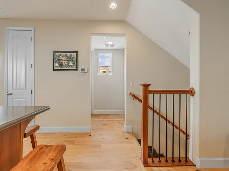 Way to Half Bath on Left and Laundry on Right