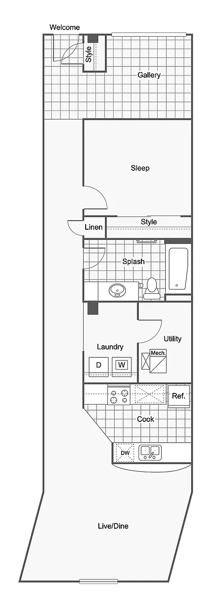 Floor plan Farewell LURA