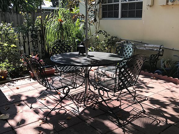 Cottage side patio.