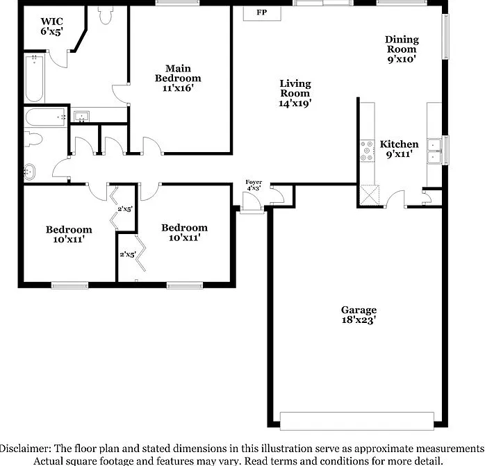 3 bed, 2.0 bath, 1256 sqft, $1,580 — Photo 2