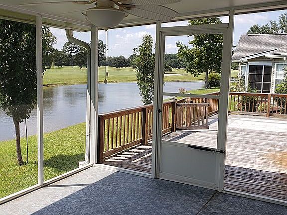 Screened in back porch