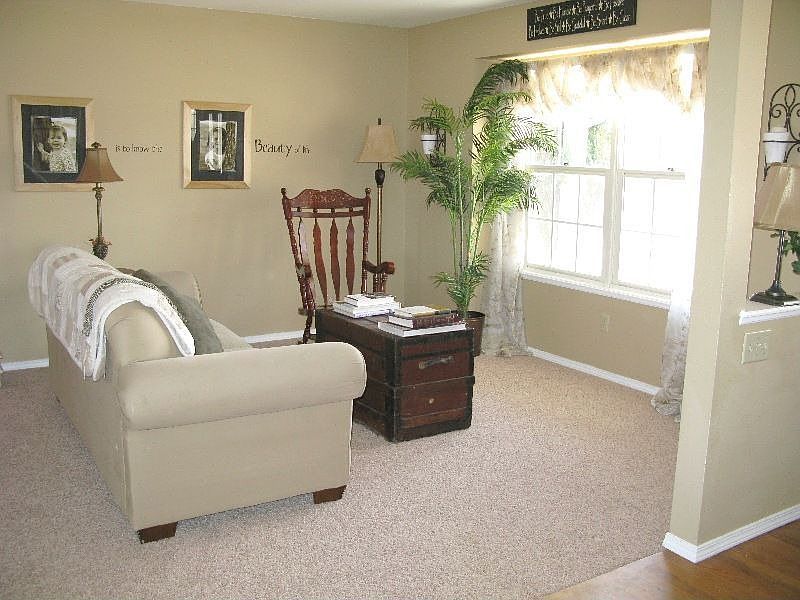 Formal Living Room with new carpet and fresh paint 