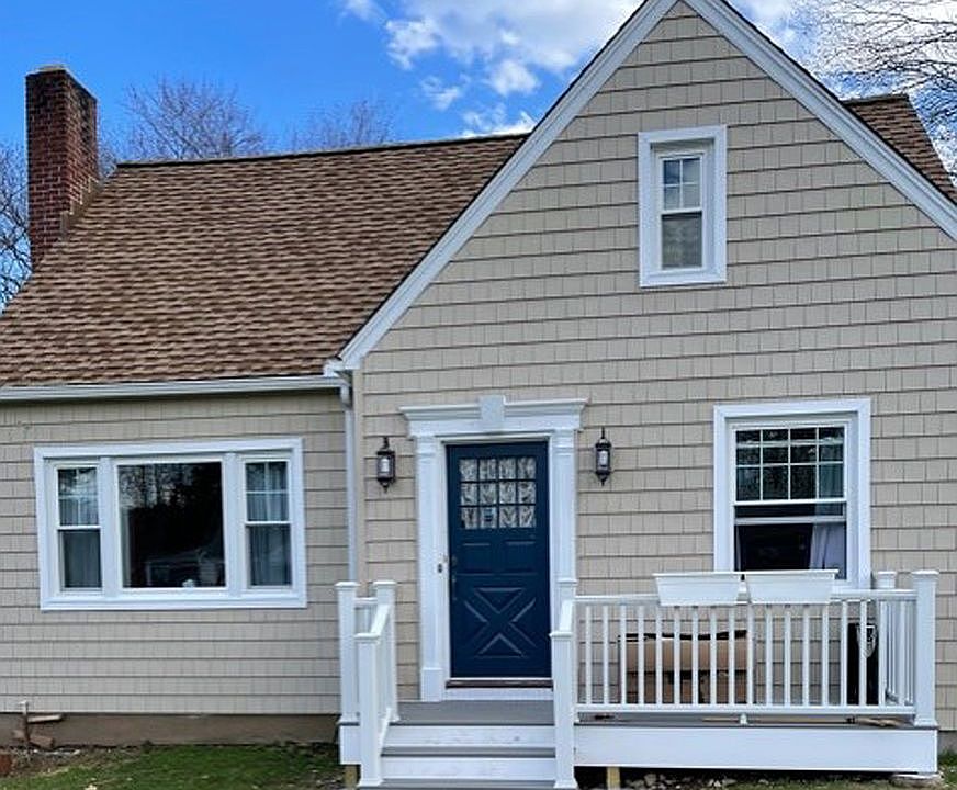 Exterior with Trex deck. 