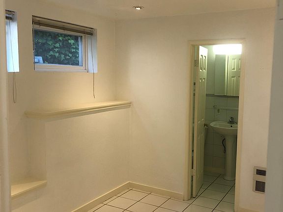 Ideal office or recreation room leading to bathroom