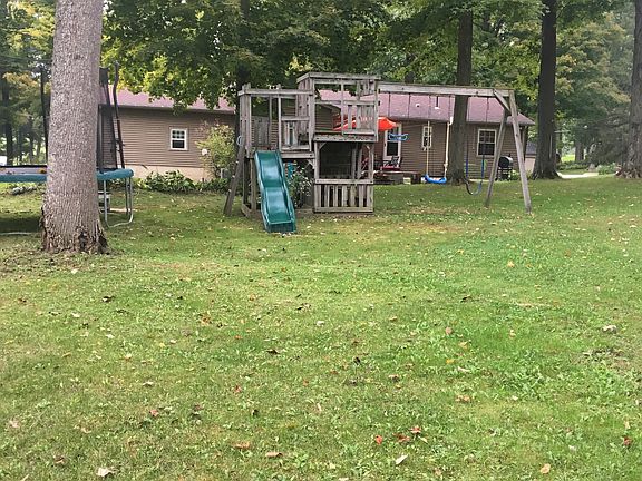 back yard facing house