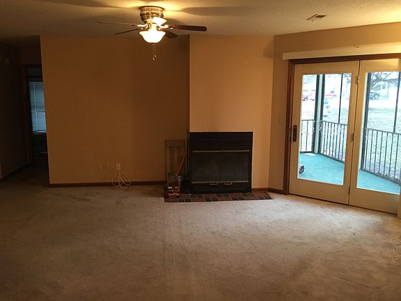 Living room with fireplace