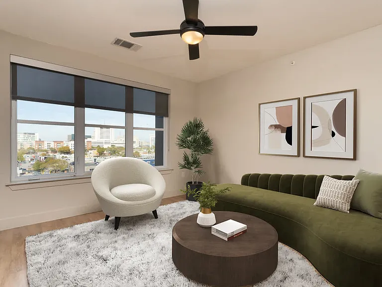 Living Room with Hard Surface Flooring