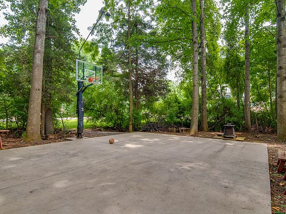 Private basketball court