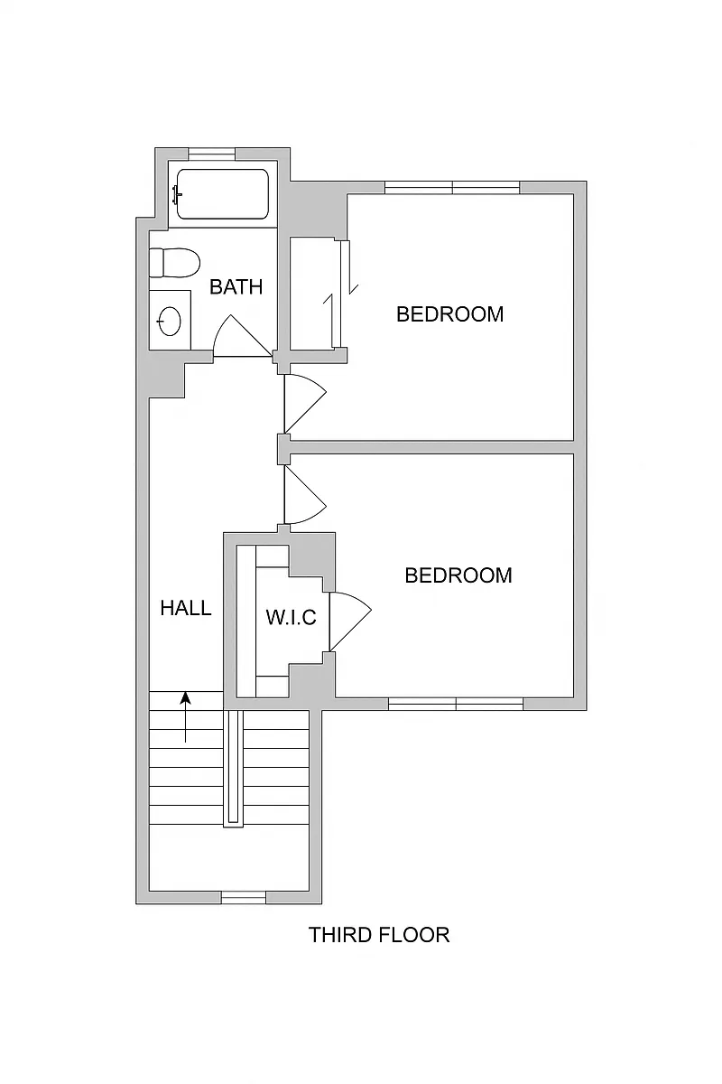Floor plan Plan A Townhouse - 3 bed 2.5 bath 1543
