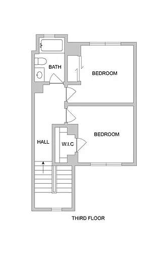 Floor plan Plan A Townhouse - 3 bed 2.5 bath 1543