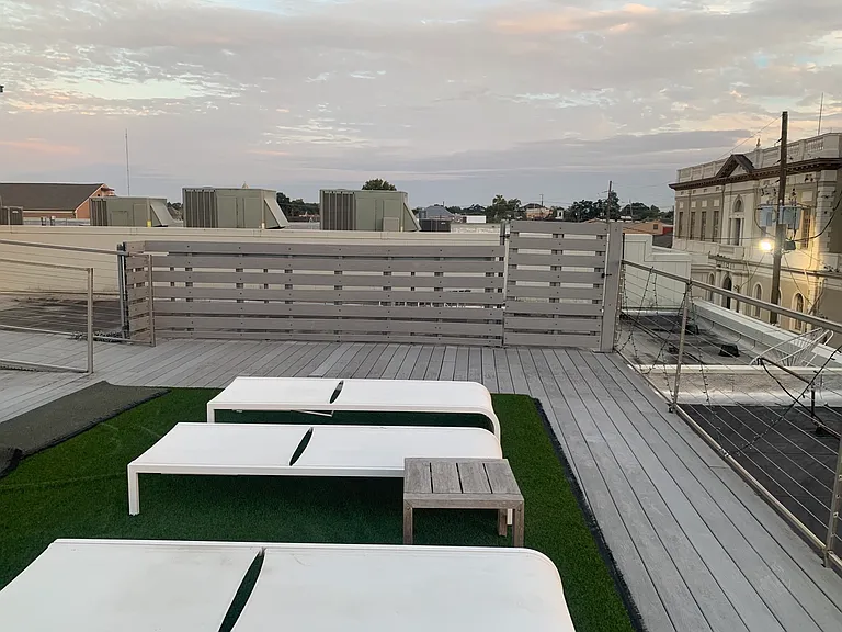 Rooftop deck