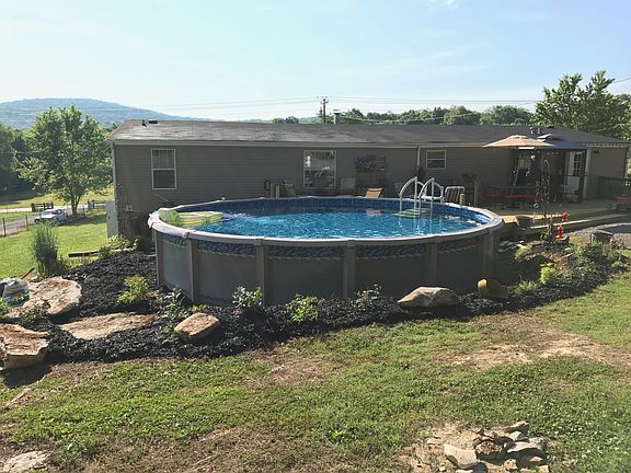 New landscaping around pool 