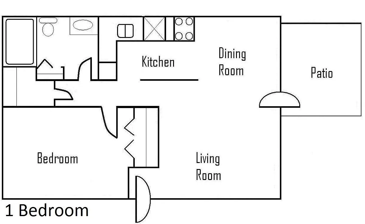 Floor plan One Bedroom