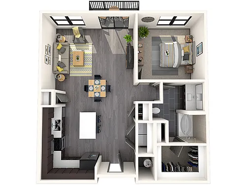 Floor plan 1B-2