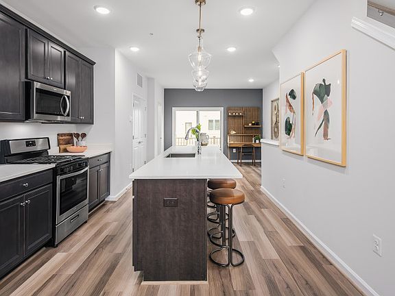 Cafe off the Kitchen with Door Leading to the Rear Deck