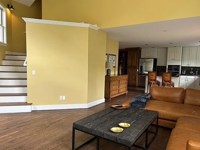 Living room and kitchen