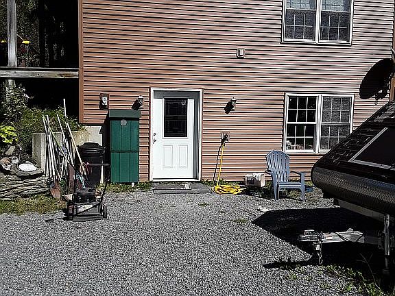 Oversized door to mud room 