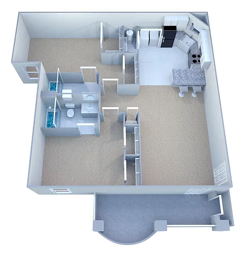 Floor plan Custom Deluxe III - 2BR