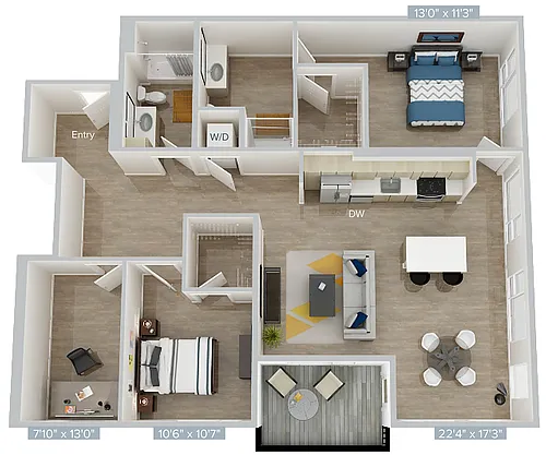 Floor plan B8D