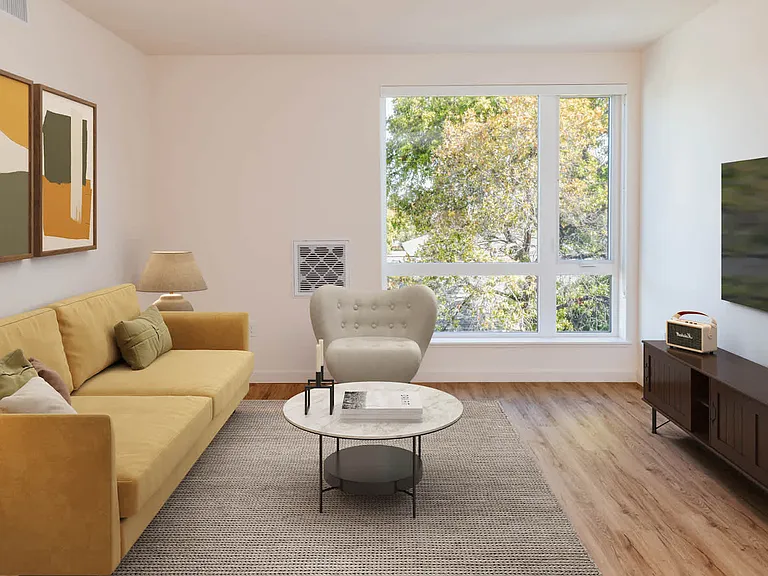 Living Room with Hard Surface Flooring