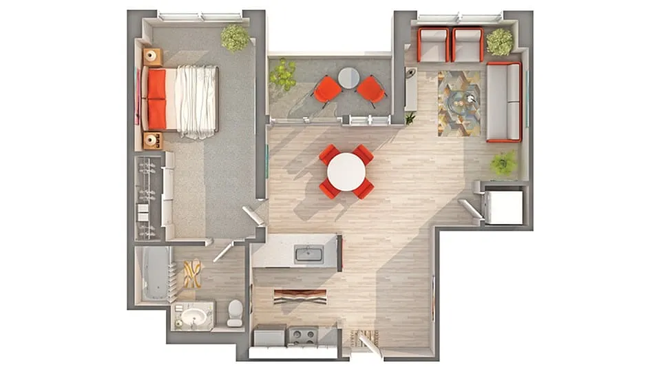 Floor plan Seaside I - AD1