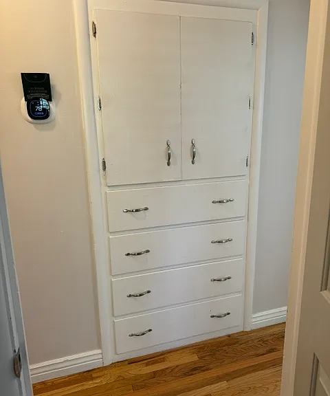 Upstairs linen cabinet