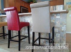 Custom tile on breakfast bar
