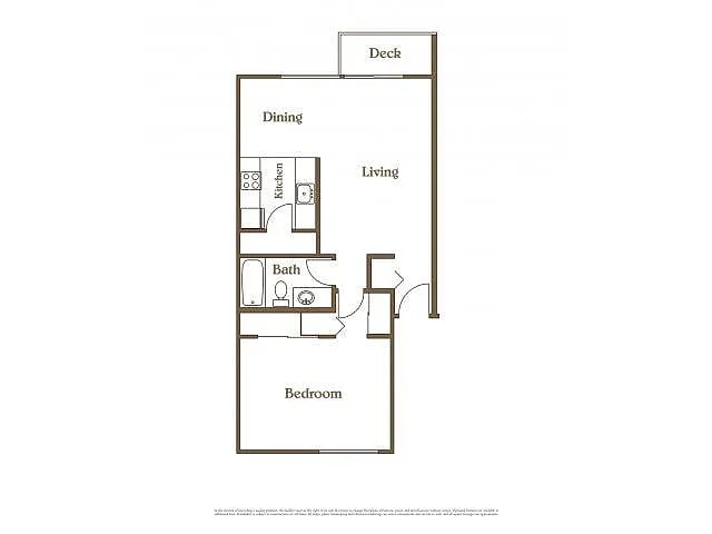 Floor plan One Bedroom - One Bath