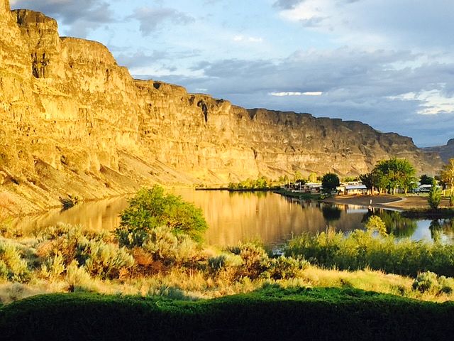 Cliff /water views at sunset