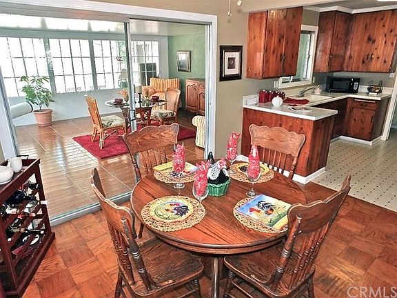 Dining room open to the kitchen