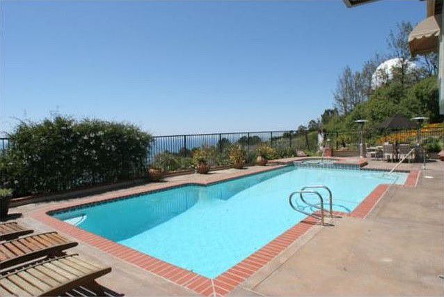 Heated Pool with an ocean backdrop