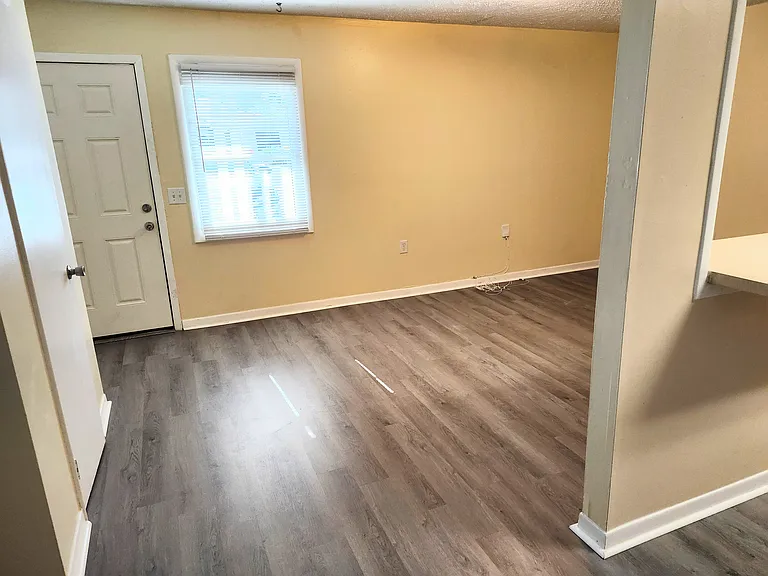 Front door, living room and new double pane windows
