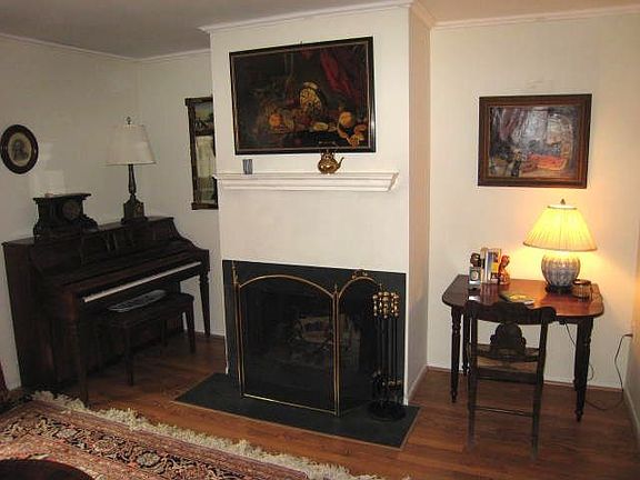 fireplace in living room