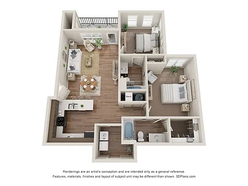 Floor plan 2x2 1st flr w/ Garage