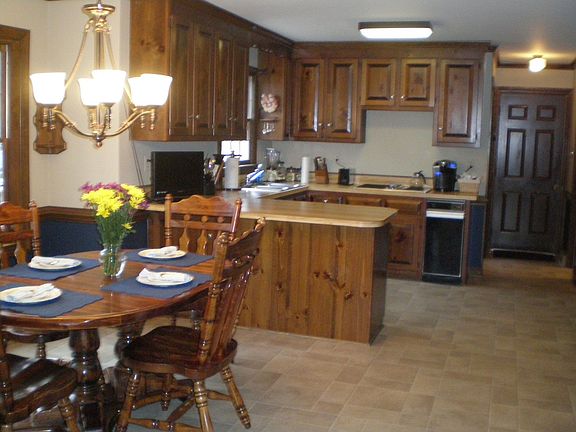 Large eat-in kitchen with picture window