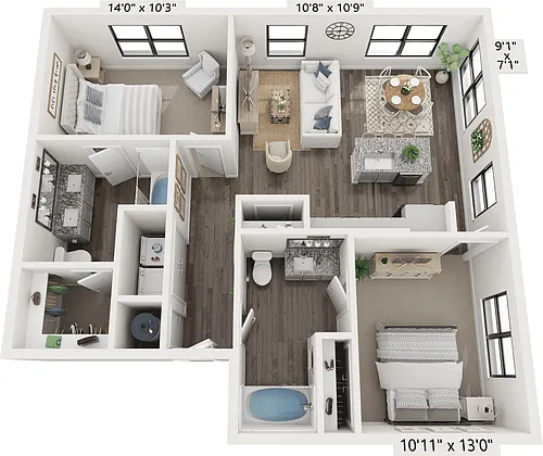 Floor plan B3