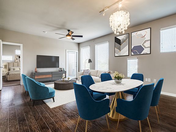 Virtual Staging of fabulous light-filled and open living and dining rooms