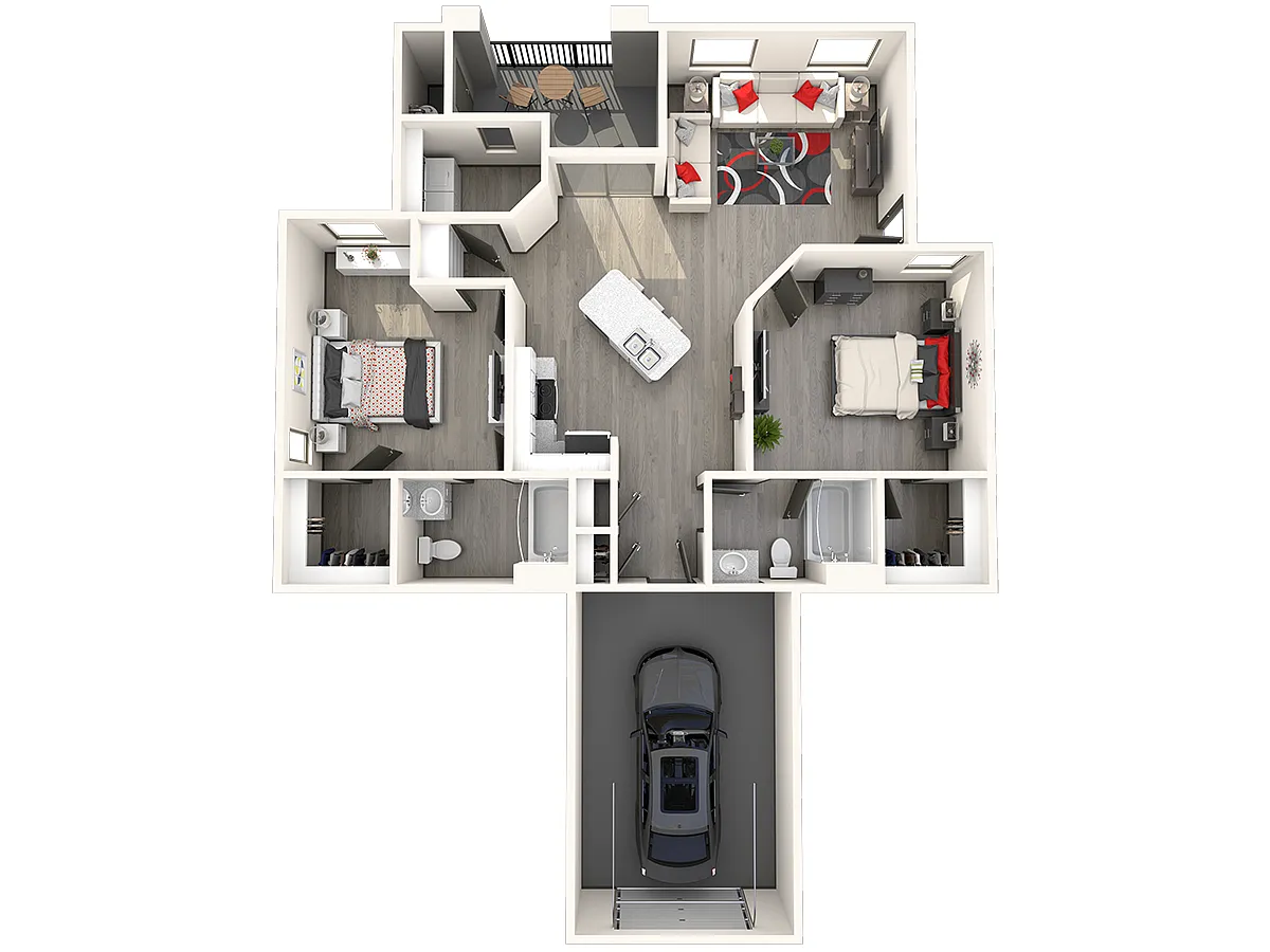 Floor plan 2X2 G
