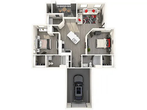Floor plan 2X2 G