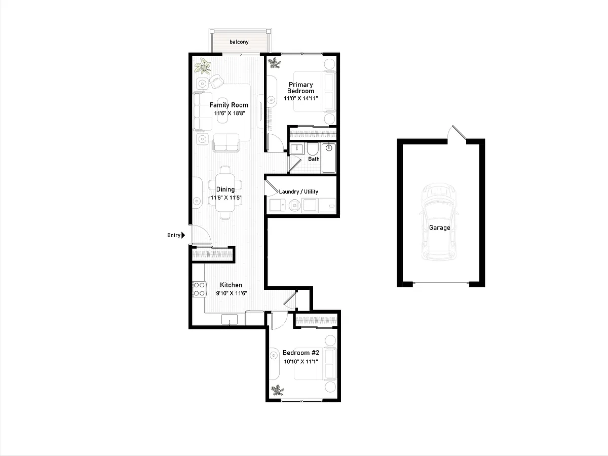 Floor plan Seabiscuit (B01)