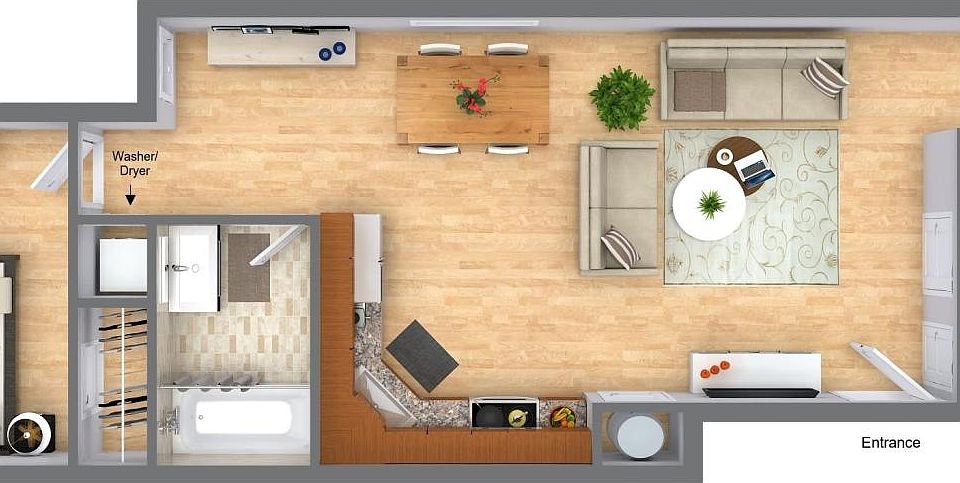 1633 Carpenter Street - Unit D Layout