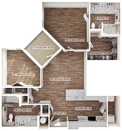 Floor plan 2/2 Inlet