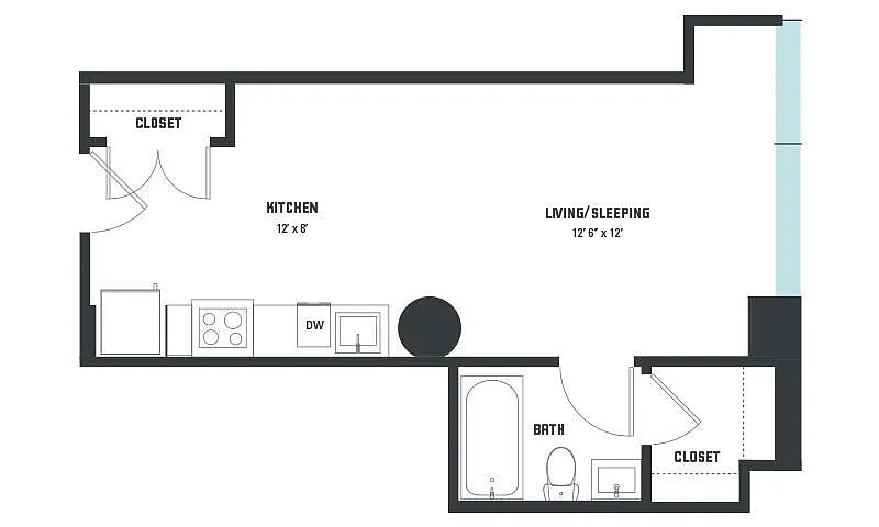 Floor plan S1 Studio